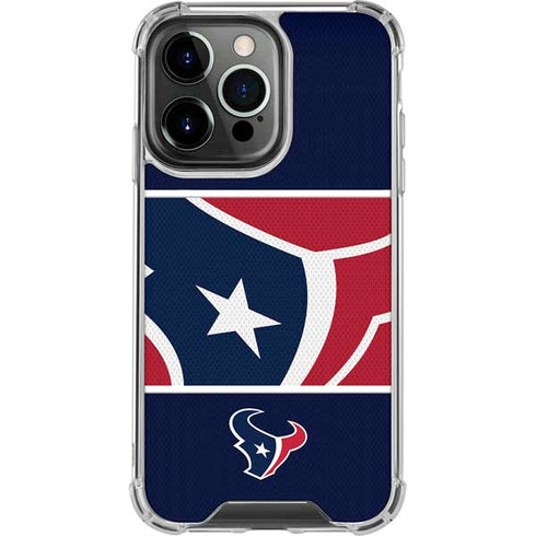 NFL Houston Texans Zone Block iPhone 15 Pro Clear Case